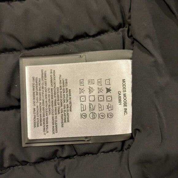 Moose Knuckles Keap Down Bomber Jacket in Black, Large - Picture 9 of 16